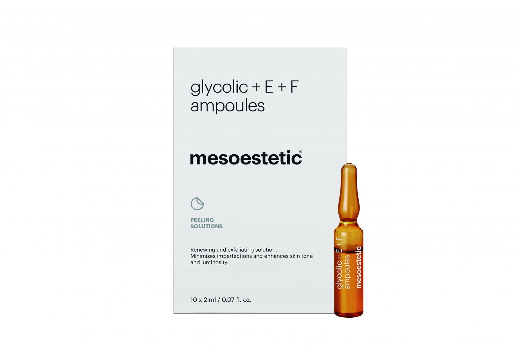 mesoestetic® glycolic + E + F ampoules
